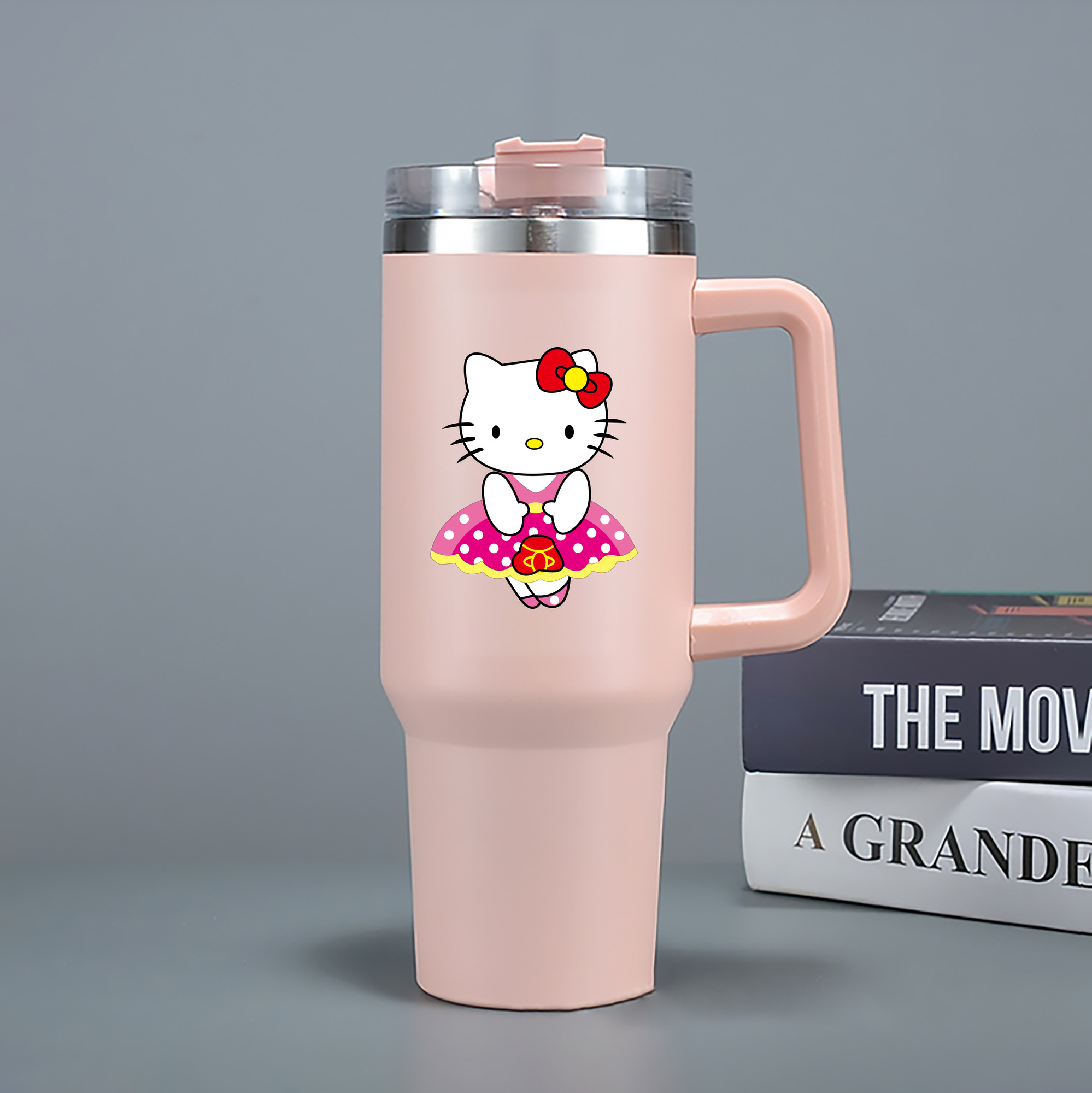 （画像用） Hello Kitty ハローキティ 1200mL車用タンブラー（カラープリント）